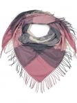 Шарф styleBREAKER, цвет rose/grau/creme - фото
