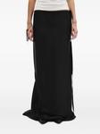Ann Demeulemeester шелковая юбка макси Eveline, черный - фото 2