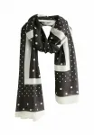 Шарф Next, Monochrome Polka Dot Print - фото