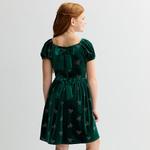 Детское платье с бантом из страз на бархате Blueberi Boulevard, Red - фото 2