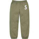 S Logo Sweatpant FW24 Supreme, светло-оливковый - фото