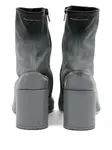 Кожаные ботинки MM6 Maison Margiela, серый - фото 3