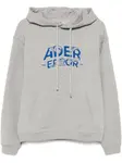 Худи с вышитым логотипом Ader Error, серый - фото