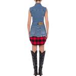 Женское красное платье без рукавов MOSCHINO - фото 4