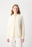 Поло GANT TEXTURE HALF ZIP, Cream/Off-White - фото 3
