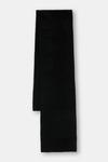 Шарф с шерстью Sisley, черный - фото