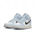 Черные алюминиевые кроссовки Dunk High Nike, синий - фото 2
