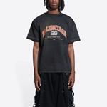 Футболка maison t-shirt medium fit 'black' Balenciaga, черный - фото 4