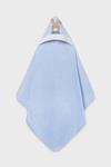Детское полотенце с капюшоном Mayoral Newborn, синий - фото