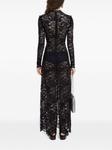 Rabanne кружевное вечернее платье, черный - фото 4