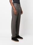 Canali straight-leg wool trousers, серый - фото 3
