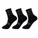 Средние носки унисекс набор из 3 пар LINING, черный - фото