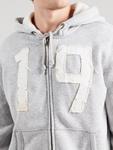 Худи с капюшоном на молнии HOLLISTER, Light grey - фото 3