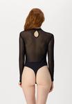 Боди PCMILLY MESH BODYSTOCKING Pieces, черный - фото 4