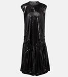 Платье миди с пайетками Junya Watanabe, черный - фото