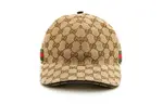Бейсболка original gg canvas baseball hat with web 'original gg' Gucci, бежевый - фото 2