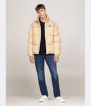 Пуховик мужской Tommy Jeans Alaska с воротником-стойкой, бежевый - фото 2