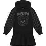 Женское черное платье с длинными рукавами MOSCHINO - фото 2