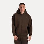 SMILODOX Мужская толстовка с капюшоном на молнии Cedrik Brown - фото