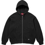 Утепленная толстовка с капюшоном на молнии Supreme, леопард - фото 2