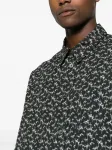 Рубашка Labilio с графичным принтом MARANT, черный - фото 5