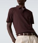 Хлопковая рубашка-поло Sunspel, Bakelite - фото 5