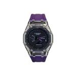 Часы Casio G-Shock Analog-Digital 2100 Series, арт. GA-2100SKE-7A, фиолетовый - фото