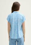 Блуза TOM TAILOR DENIM Button-down blouse, Small Flower Print/Light Blue - фото 3