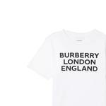 Футболка детская Burberry с логотипом, белый / черный - фото 6