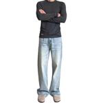 Джинсы унисекс KVIV, синий - фото