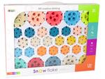 Конструкторы снежинки 120 элементов Lean Toys - фото 5