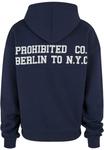 Толстовка с капюшоном NEW YORK PROHIBITED, синий - фото 4