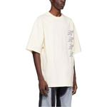 Футболка с принтом логотипа WE11DONE, бежевый - фото 4