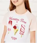 Футболка Cropped fit Guess, белый - фото 4