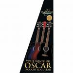 Акустическая гитара Oscar Schmidt OD45CBPAK Dreadnought Acoustic Guitar Pack w/ Gig Bag, Black - фото 4