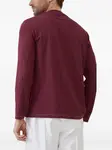 Лонгслив с вышитым логотипом Brunello Cucinelli, красный - фото 5