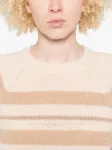 Полосатый свитер с люрексом TWINSET, нейтральный - фото 5