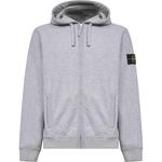 Худи на молнии STONE ISLAND, серый - фото