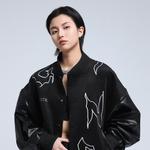 Бейсбольная куртка унисекс BANDITK GANGN, белая, утепленная - фото 9