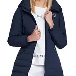 Куртка с капюшоном на молнии EMPORIO ARMANI, морской синий - фото 7