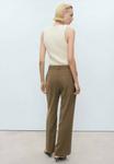 Брюки Mango MID-RISE, Khaki - фото 3