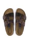 Кожаные шлепанцы Arizona Birkenstock, коричневый - фото 5