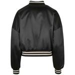 Куртка Urban Classics Oversized Satin College, черный - фото 4