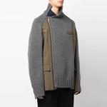 Свитер мужской серый Sacai - фото 5