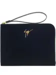 Клатч Fabian с логотипом Giuseppe Zanotti, синий - фото