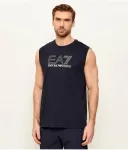 Майка regular fit Ea7, темно-синий - фото