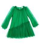 Платье из тюля Monnalisa, зеленый - фото