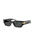 Versace Eyewear солнцезащитные очки в прямоугольной оправе, черный - фото 2