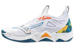 Mizuno Кроссовки унисекс, White/blue/orange - фото