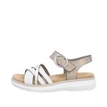 Сандалии с ремешками REMONTE, Beige/White - фото 6